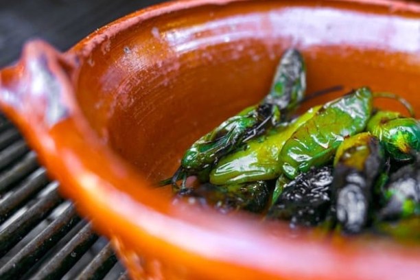 a close up of a bowl of food